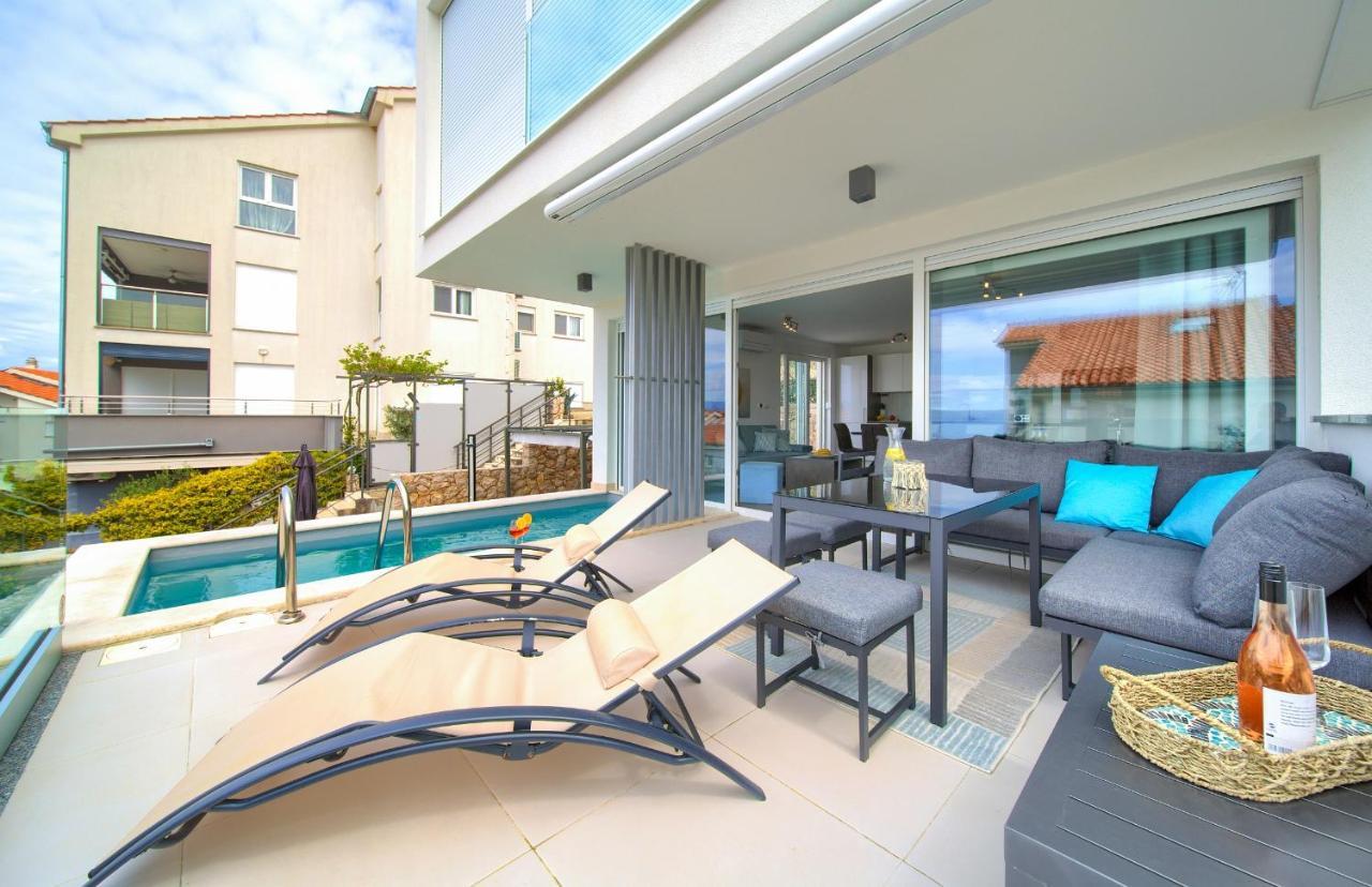 Villa Solis Lacus Modern Apartment - Private Heated Pool - Smart Tv Sky X - Free Parking Нивице Экстерьер фото